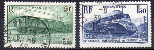 法国 1937年 编号 Yvert 339/40 (o)